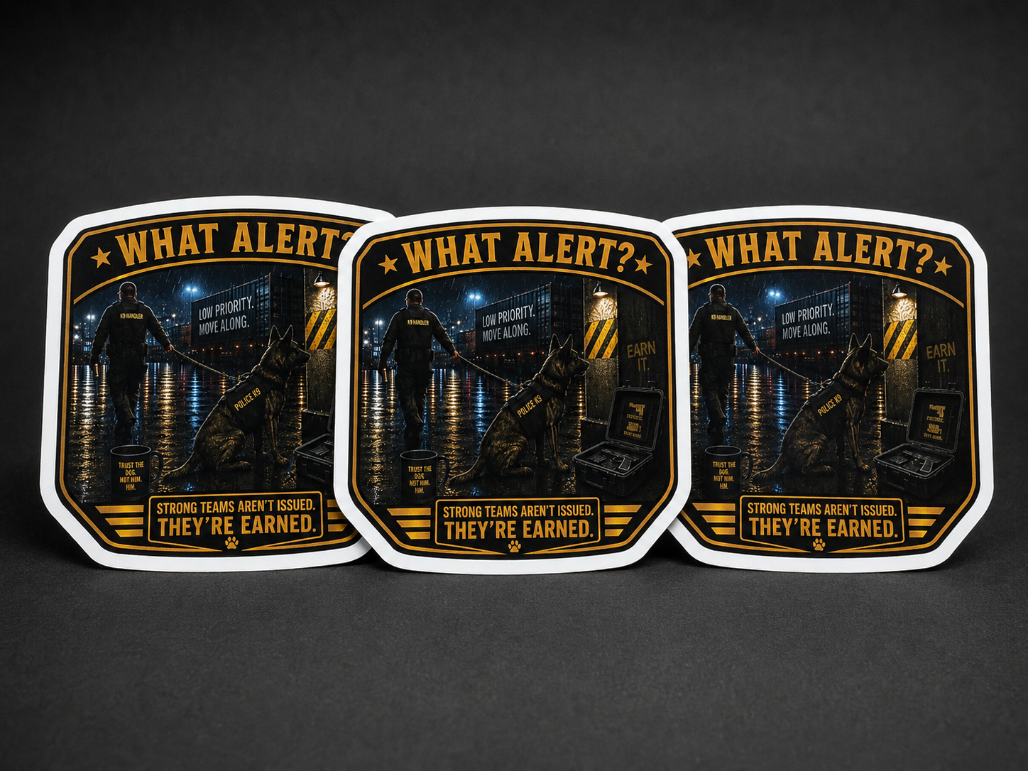 “What Alert?” – 3” Premium Vinyl Sticker