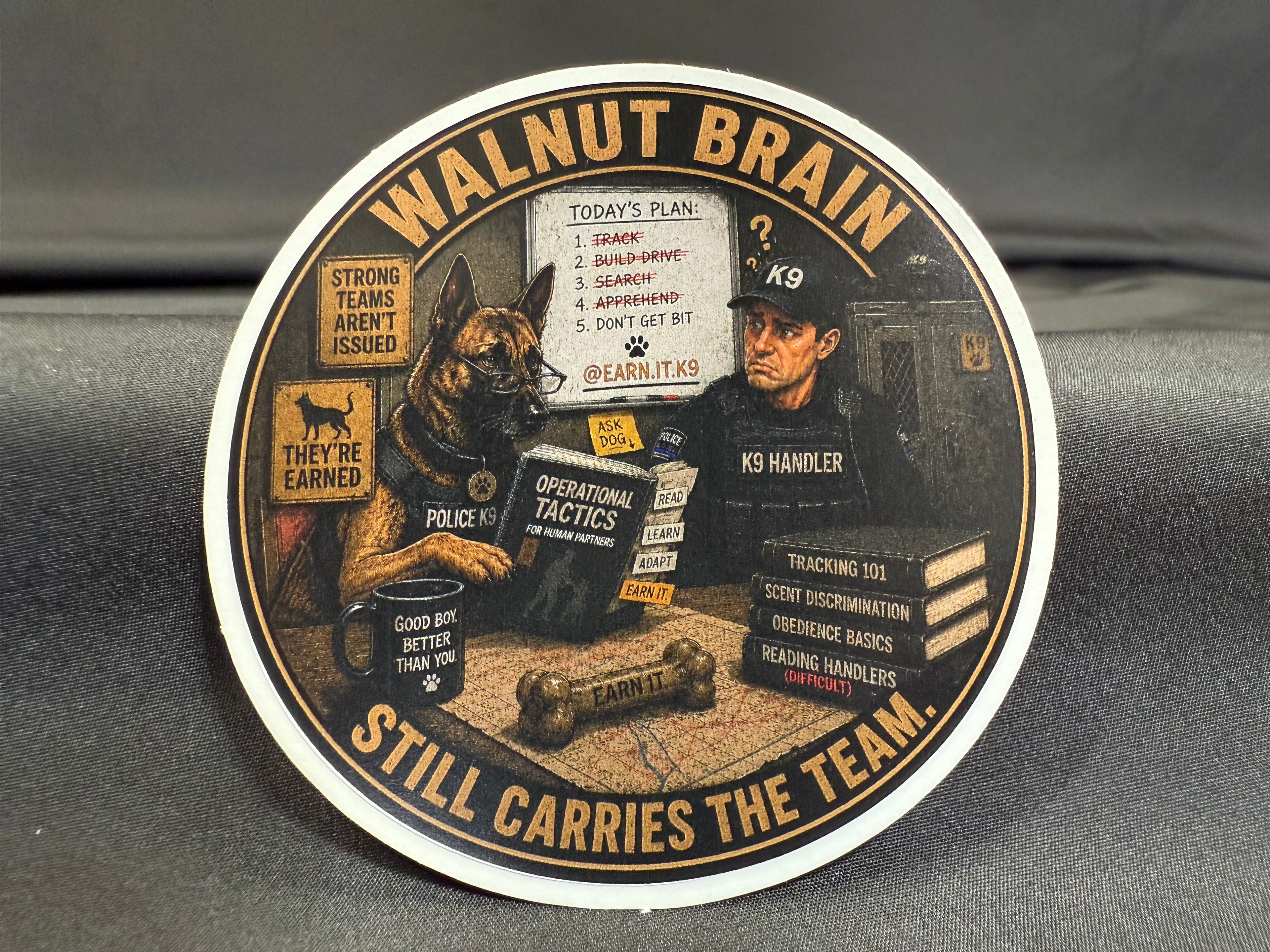 Walnut Brain – 3” Premium Vinyl Sticker