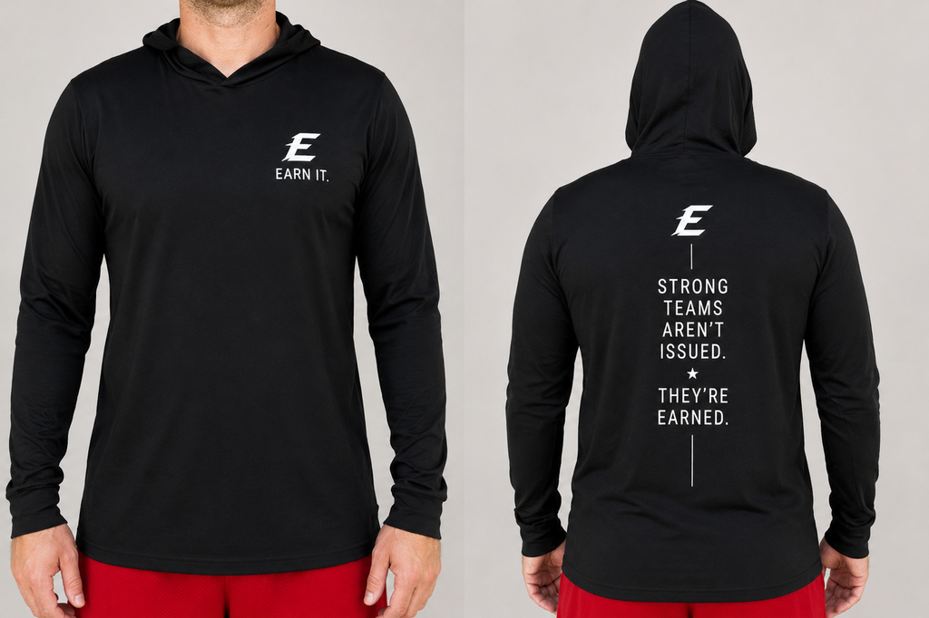 Earn It. Performance Hooded Long Sleeve